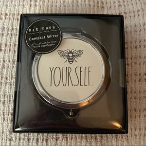 Rae Dunn BEE YOURSELF Compact Mirror BRAND NEW!!